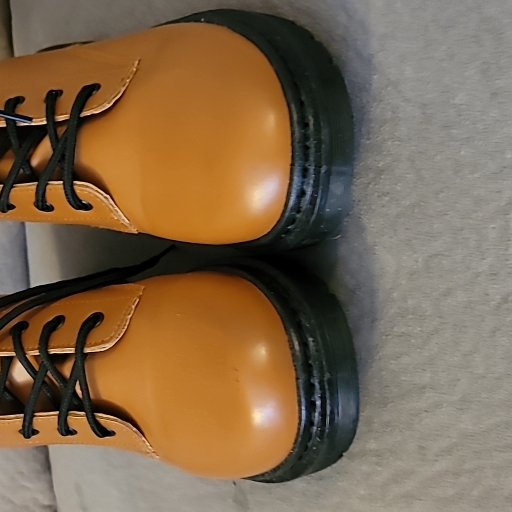 💚5/$20💚Dark Camel Combat Boots - Picture 3 of 6